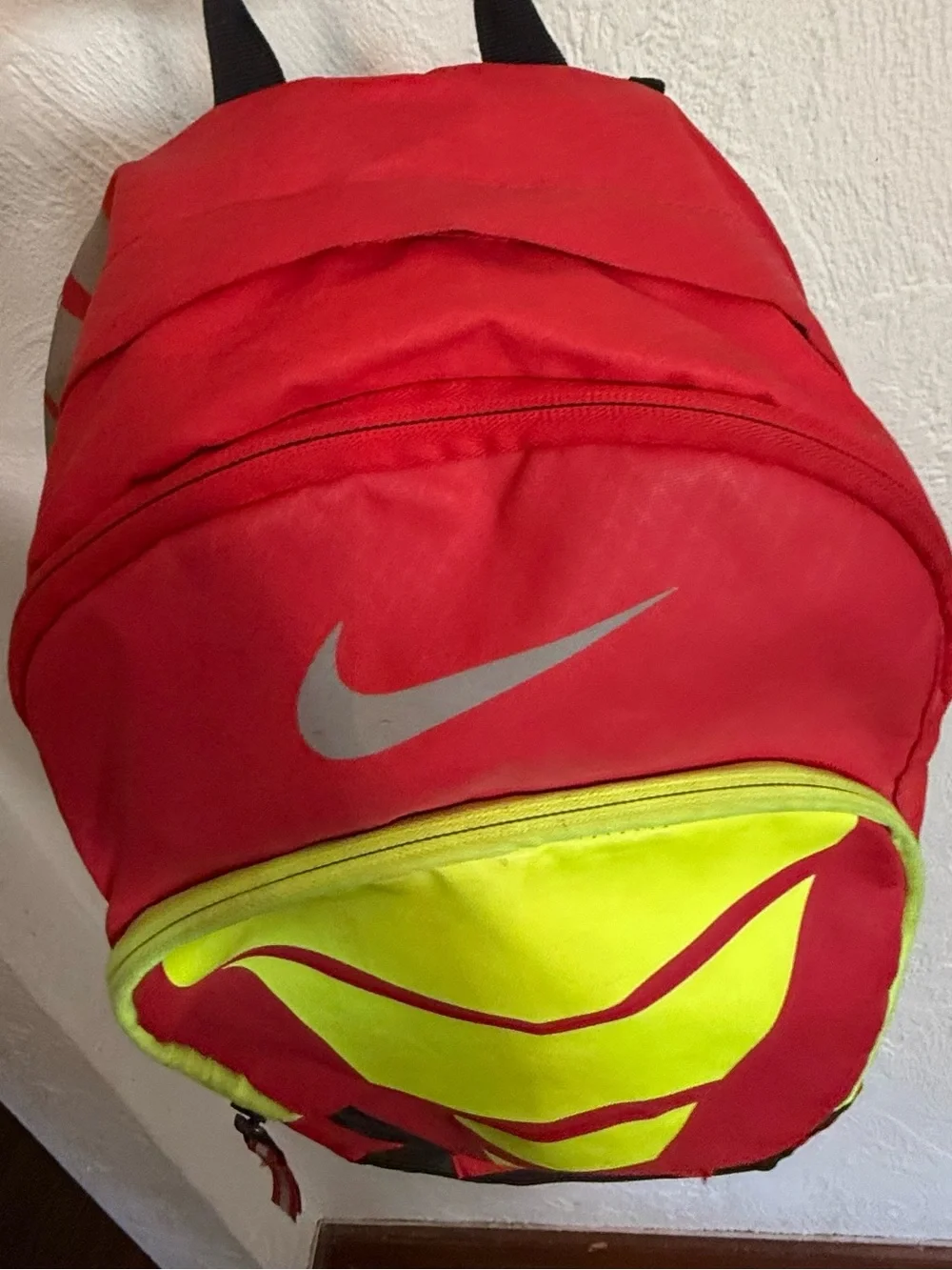 Nike Max Air Basketball Backpack Red Volt Black Large Sports Bag